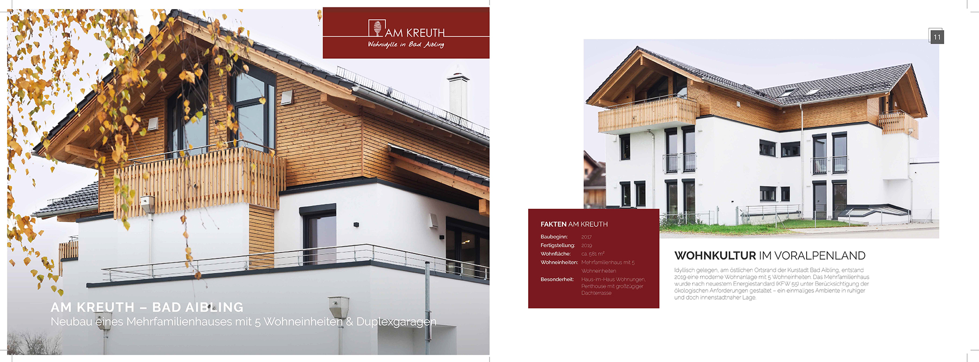 Architekturfotografie Moser Wohnbau – Referenzkatalog Bad Aibling Einblicke in den Referenzkatalog von Moser Wohnbau mit Architekturfotografien eines Wohngebäudes in Bad Aibling – Außenansichten, Holzfassade und moderne Wohnarchitektur