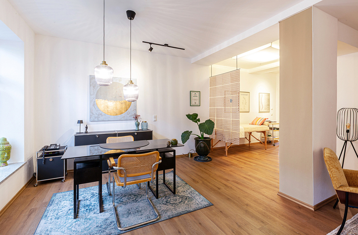 Praxisraum Naturheilkundepraxis, Praxisfoto, Praxis Innenraum, Praxis Heilpraktikerin Ulrike Stadler