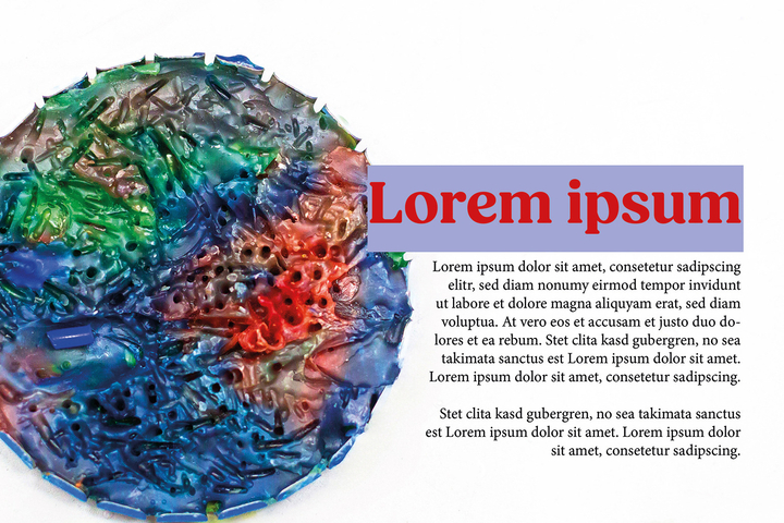 Wachsschale mit Beispieltext, Blindtext, Fotografie Unternehmensportrait Dentallabor Kastner